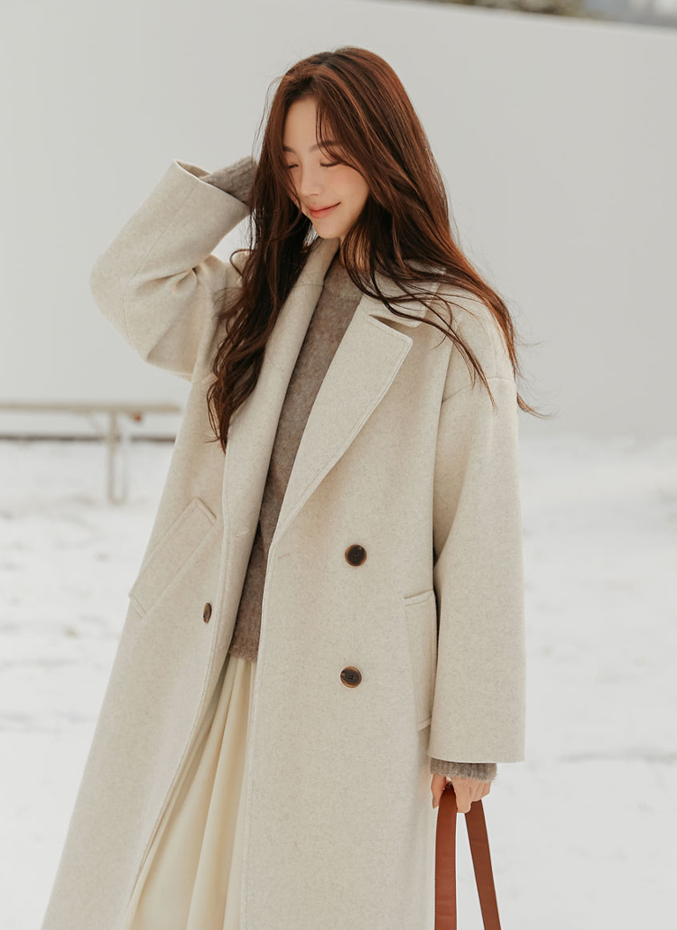 セブンテン　ダブルボタン　2WAYコート　オフホワイト ダブルボタン2WAYコート(オフホワイト) - seventen