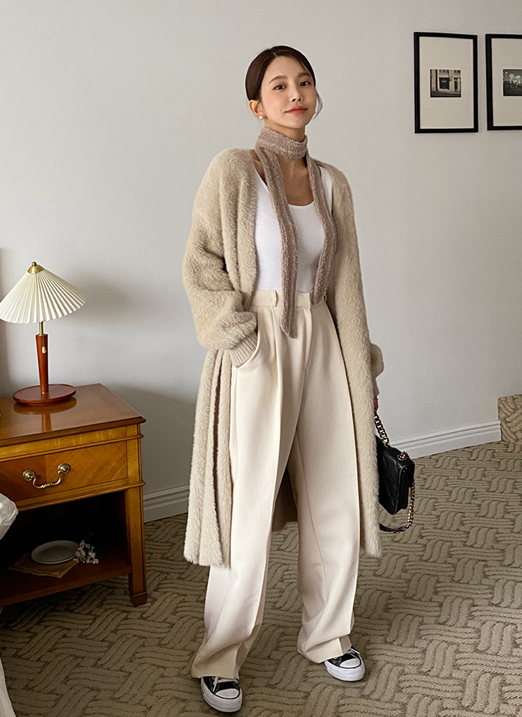 ファータッチロングカーディガン | レディースファッション通販 - DHOLIC