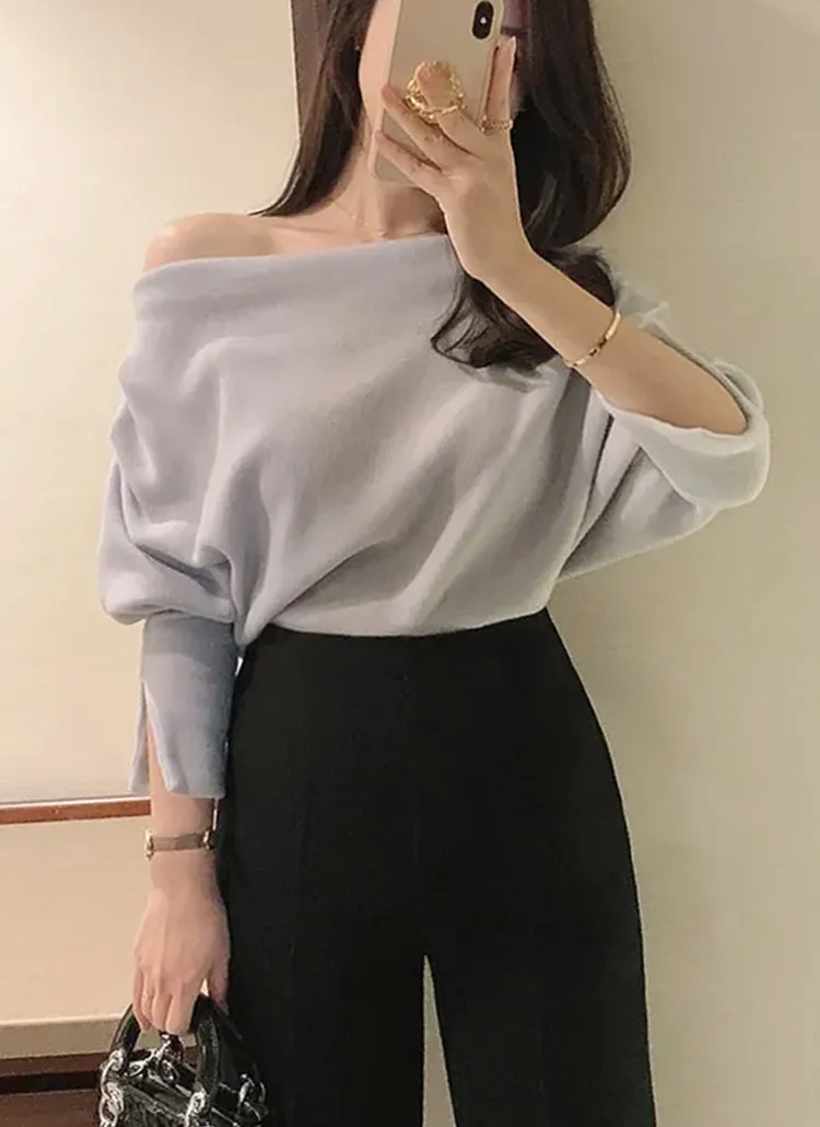 起毛ボートネックシャーリングTシャツ | citynwoman | 詳細画像1