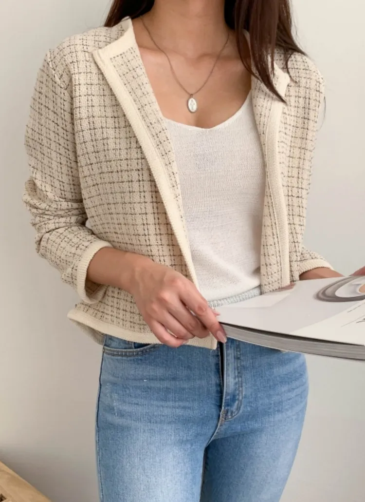 ツイードオープンカーディガン | 詳細画像1