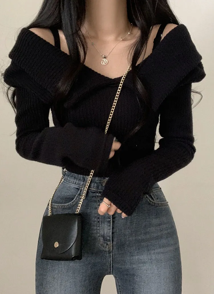 起毛オフショルダークロップドTシャツ | moodloveroom | 詳細画像1