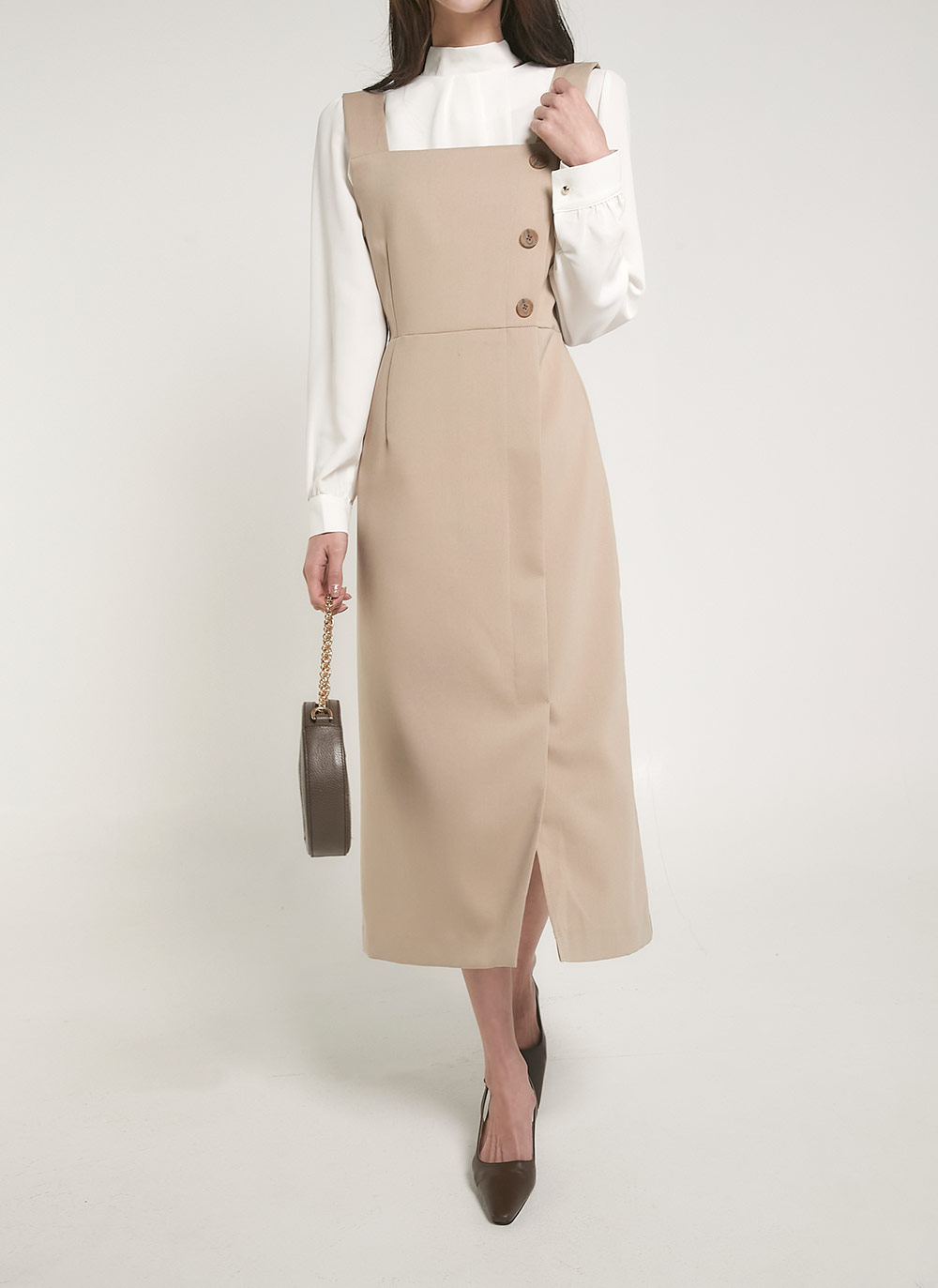 ボタンスリットノースリワンピース | DHOLIC | 詳細画像8