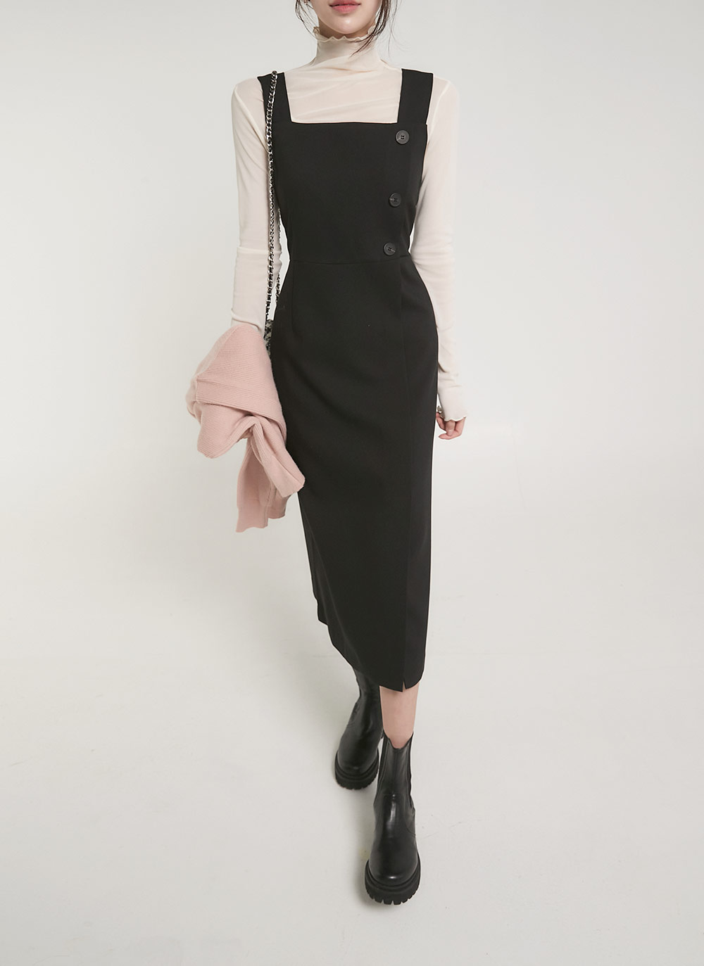 ボタンスリットノースリワンピース | DHOLIC | 詳細画像9