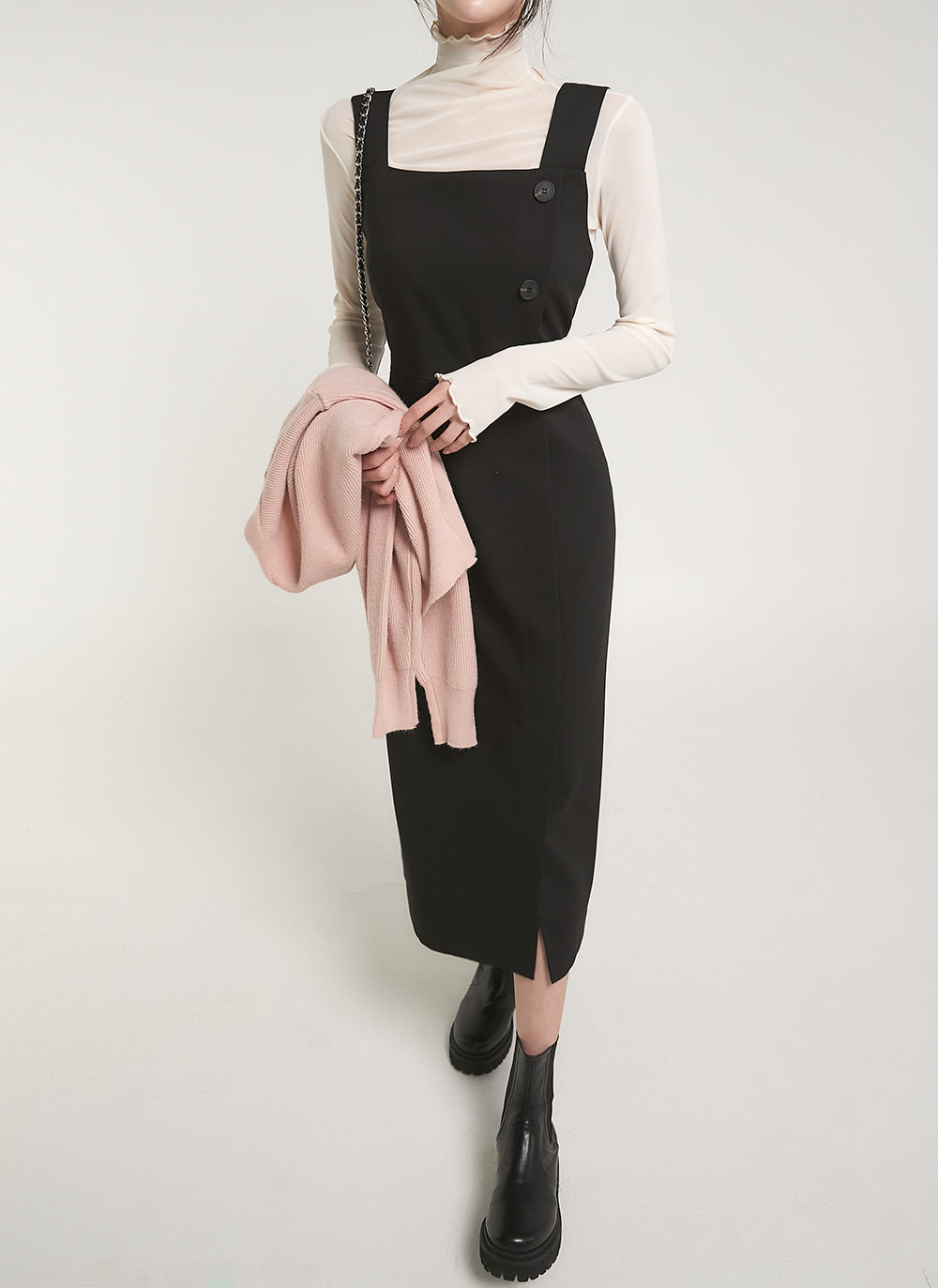 ボタンスリットノースリワンピース | DHOLIC | 詳細画像12