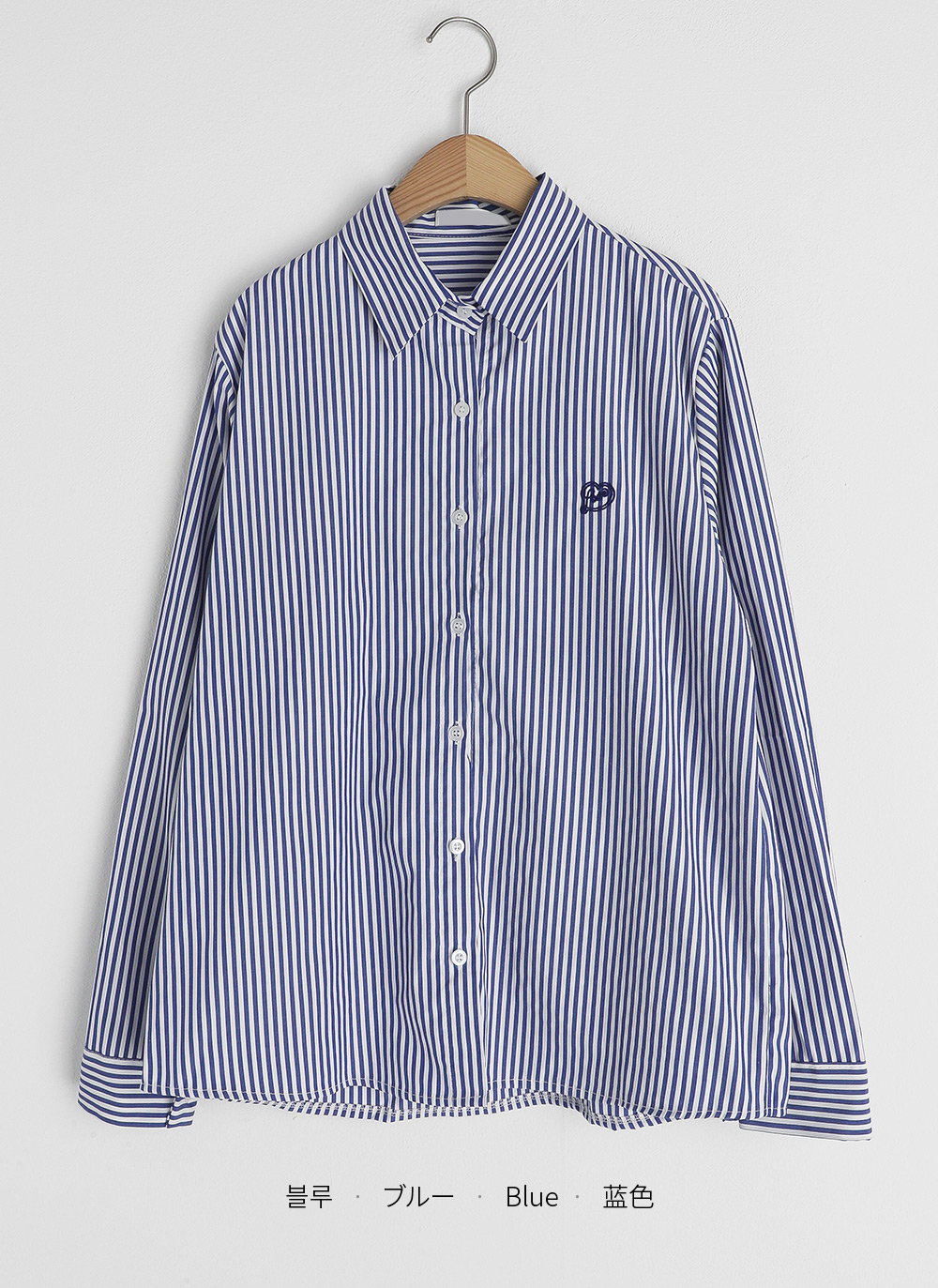 ストライプハート刺繍シャツ | DHOLIC | 詳細画像25