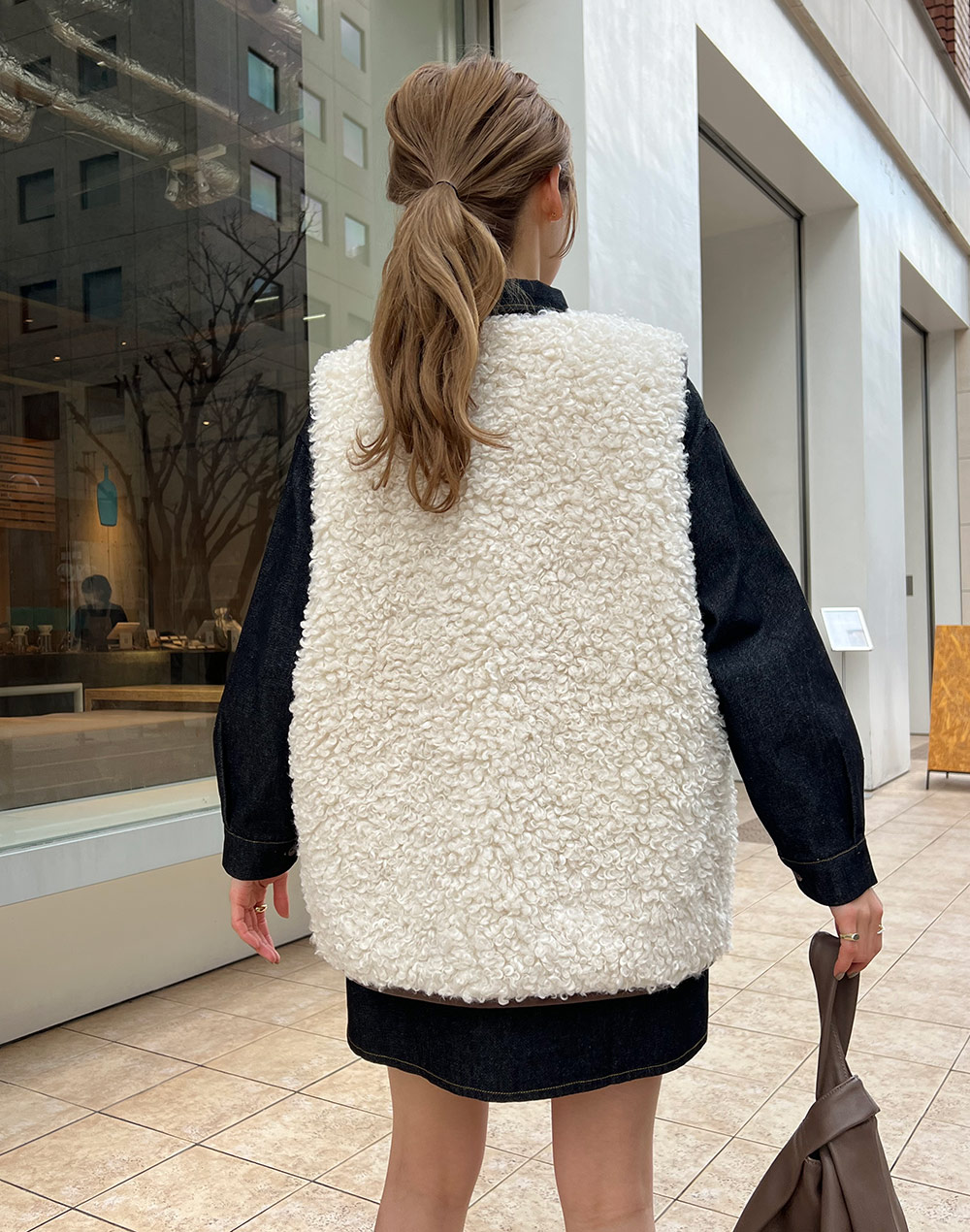 パイピングボアベスト | レディースファッション通販 - DHOLIC