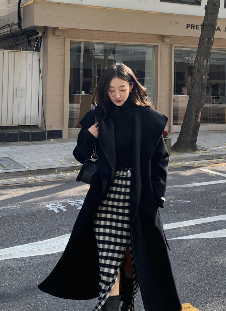 ウールカシミヤ混ダブルカラーコート | レディースファッション通販