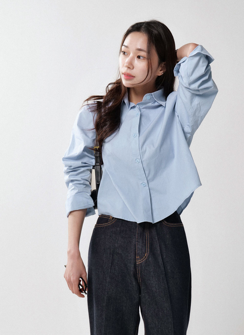 クロップドコットンシャツ | DHOLIC | 詳細画像12