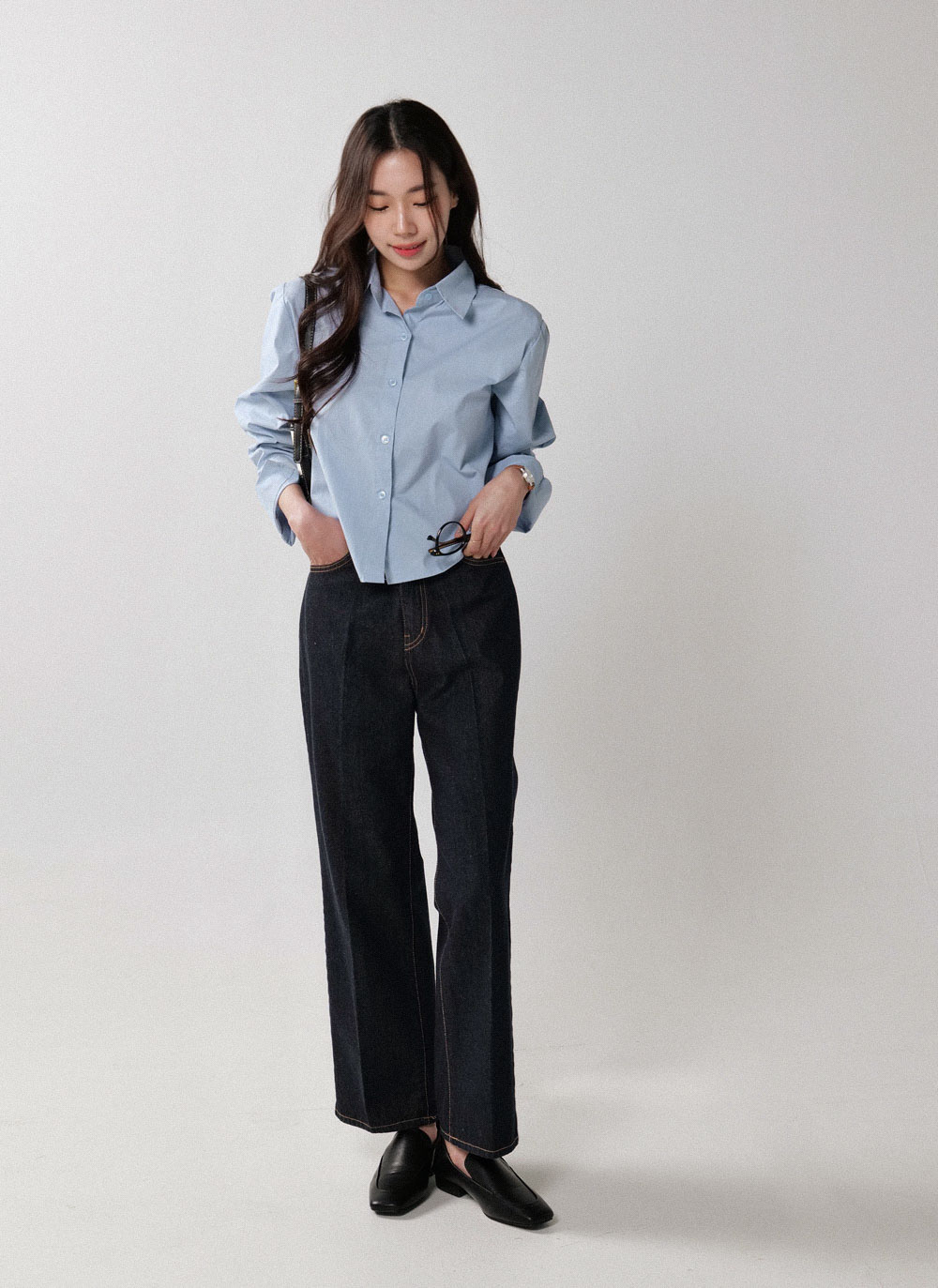 クロップドコットンシャツ | DHOLIC | 詳細画像13