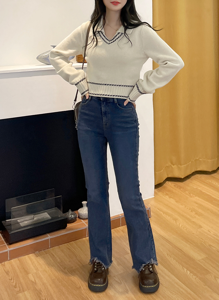 DimMoire ディムモアール 刺繍ロゴ フリンジ バックル フレアデニム M 1545835_21809583_k3.jpg