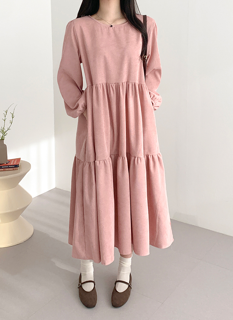 コーデュロイティアードワンピース | レディースファッション通販 - DHOLIC