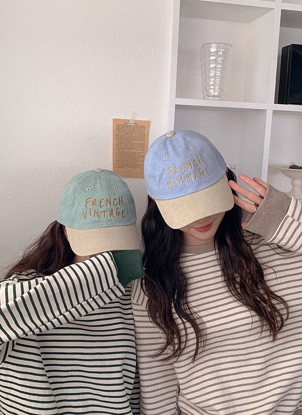 FRENCHバイカラーキャップ | レディースファッション通販 - DHOLIC