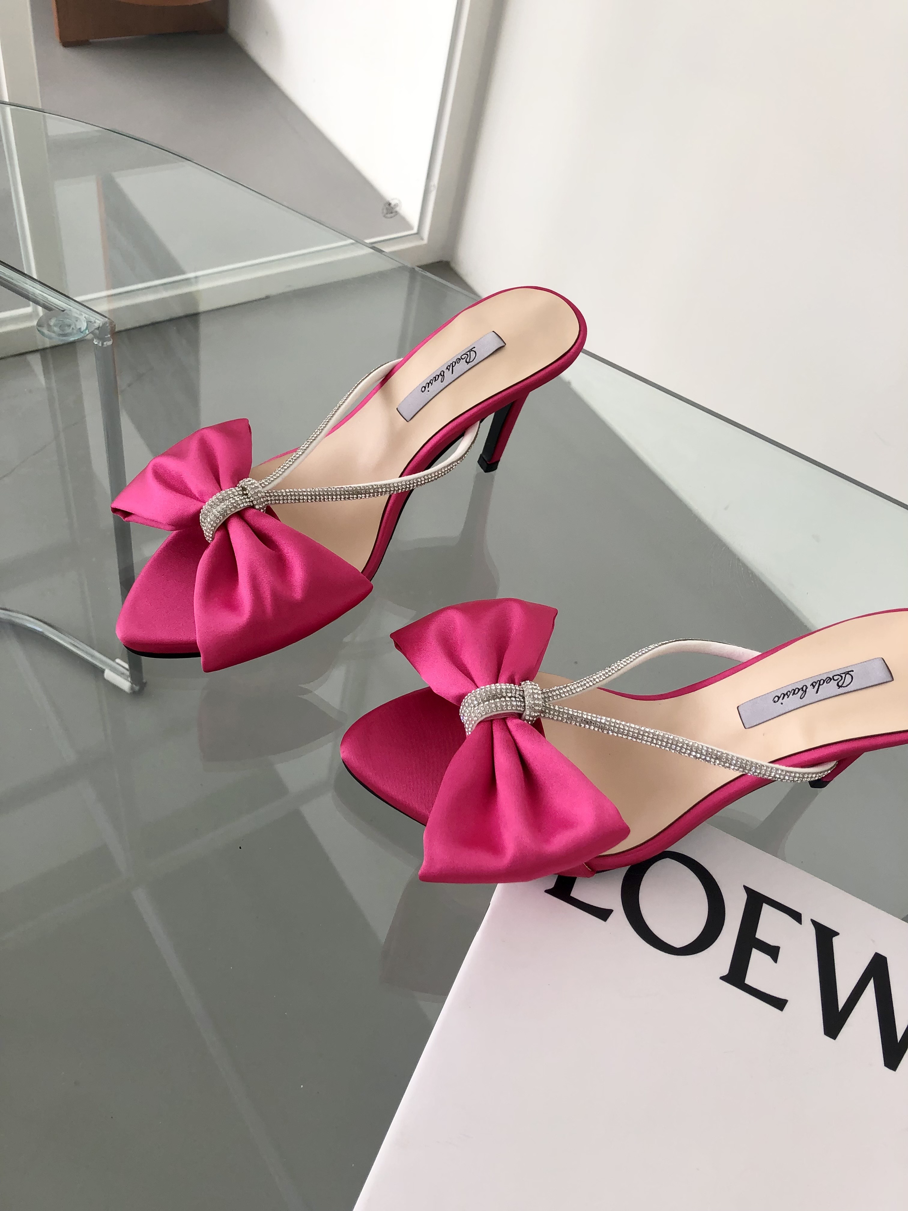 リボンキュービックストラップサンダル | レディースファッション通販