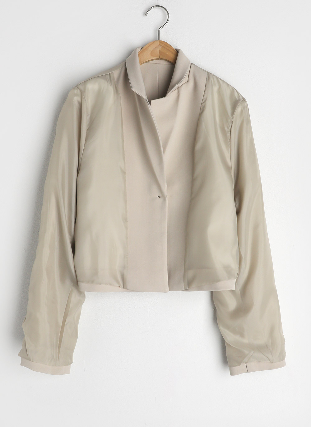 ワンボタンクロップドジャケット | レディースファッション通販 - DHOLIC