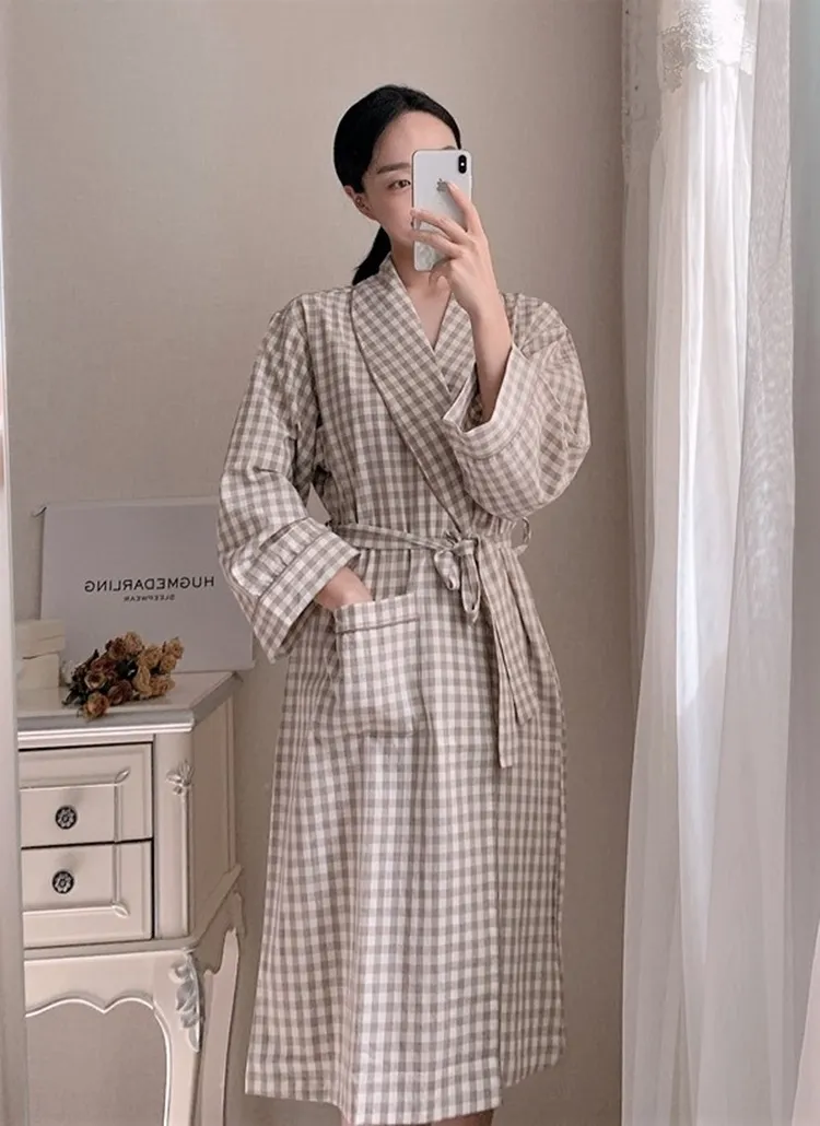 ギンガムチェックガウン | レディースファッション通販 - DHOLIC 