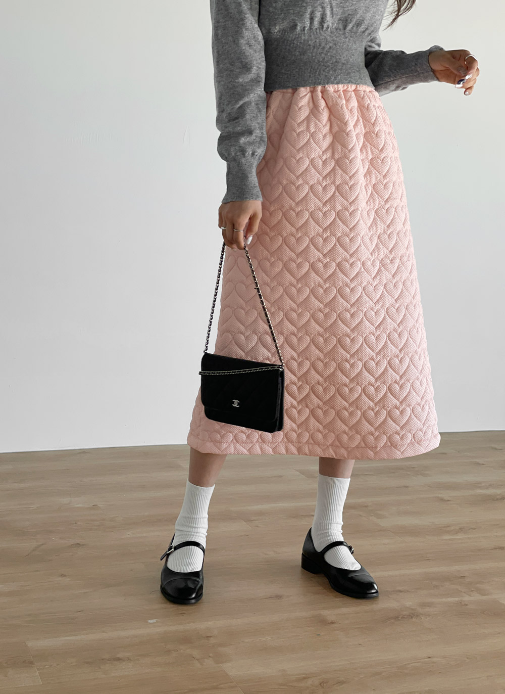 ISSEY MIYAKE】HaaT ロングスカート 日本製 ブラック 2サイズ