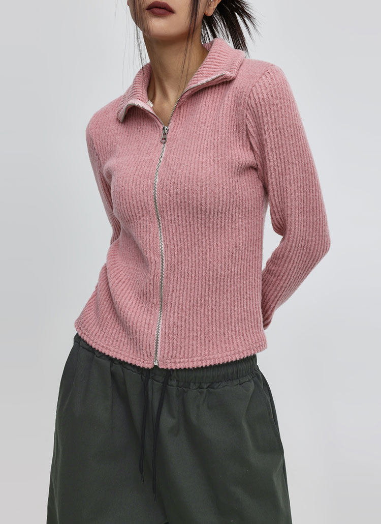 dairiku 21aw モヘアカーディガン ピンク