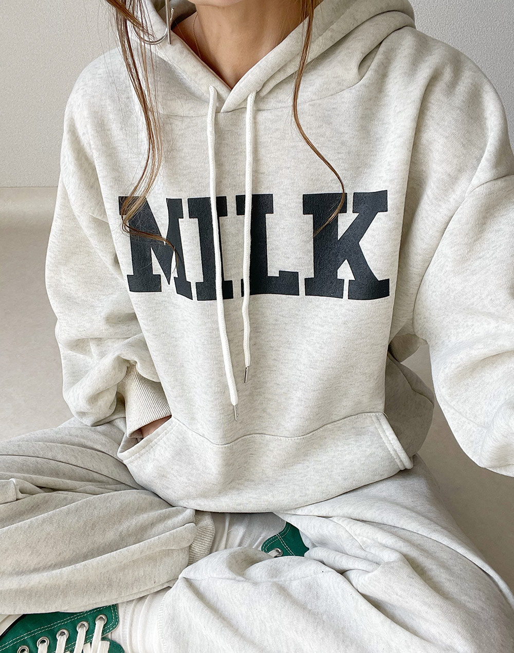 裏起毛スウェットパーカーセットアップ | レディース