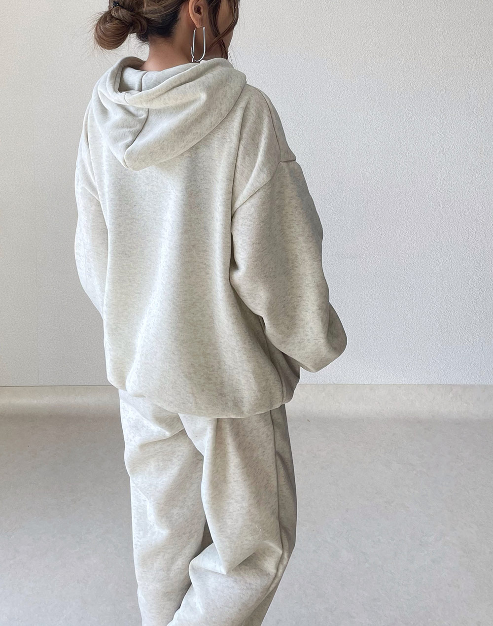 裏起毛スウェットパーカーセットアップ | レディースファッション通販