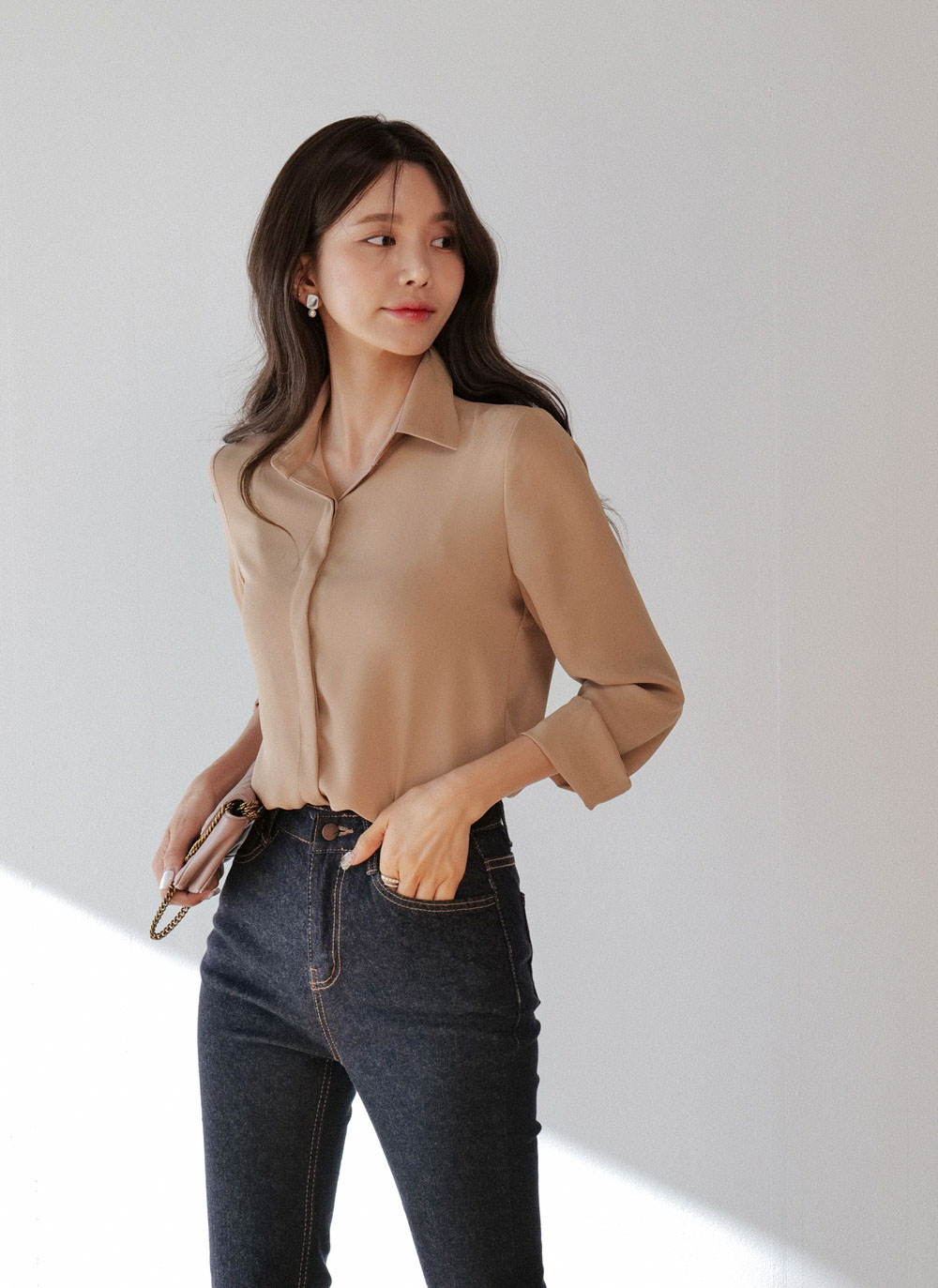 【DOLCE＆GABBANA】フレアジーンズ タバコ色 ステッチ入り ステッチフレアデニムパンツ | レディースファッション通販 - DHOLIC