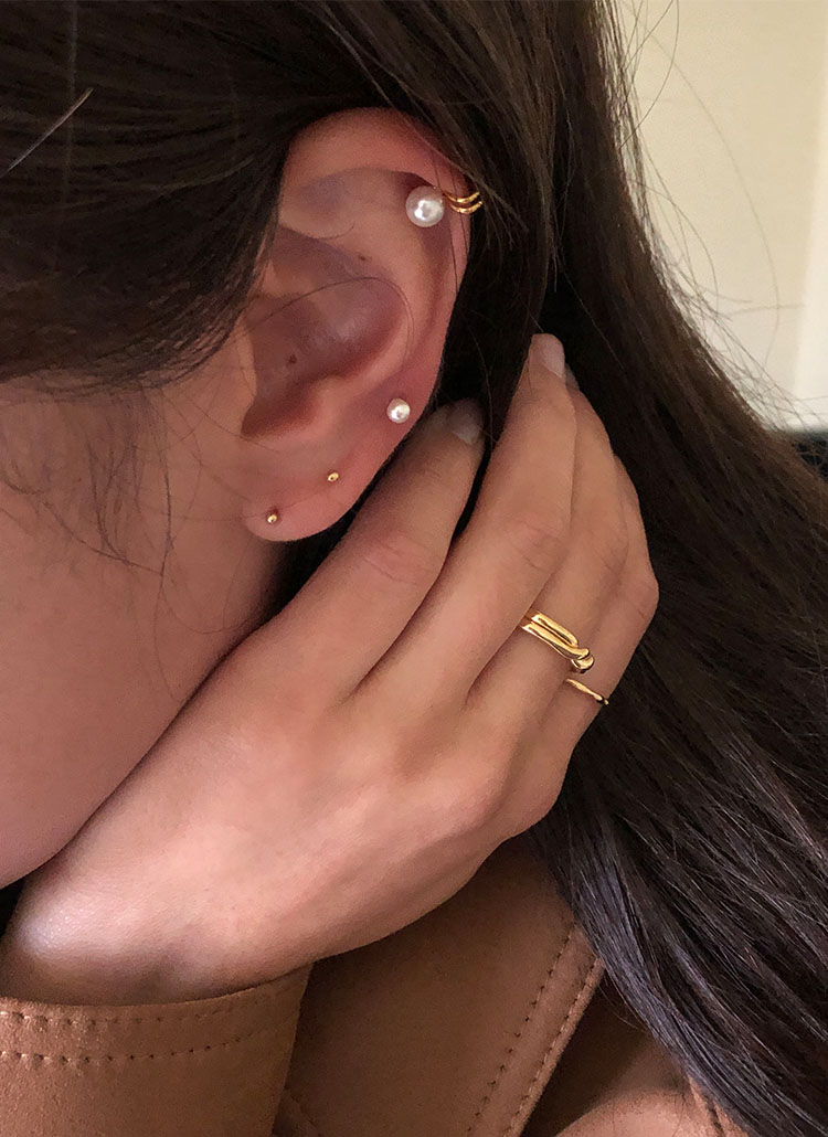 ボールシルバーピアス・p493487