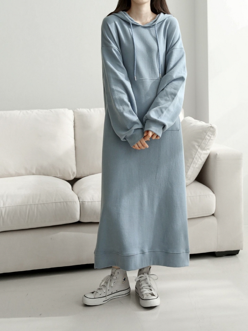 マフポケットパーカーワンピース | レディースファッション通販 - DHOLIC