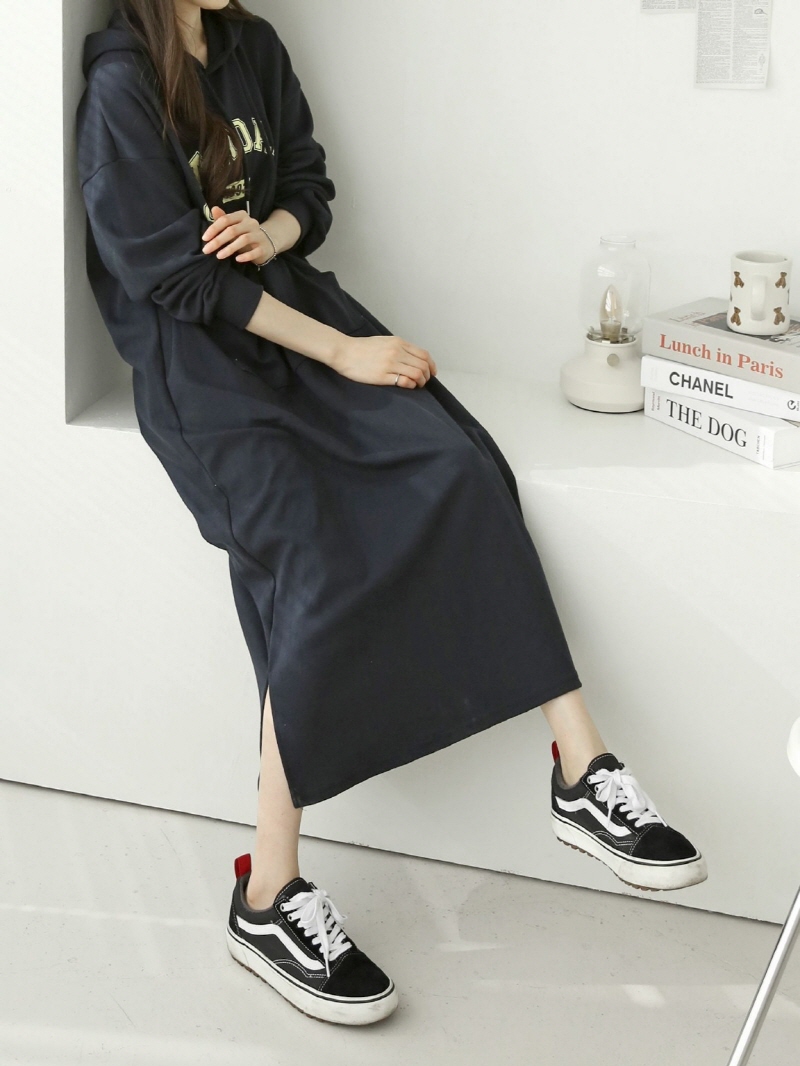 定価約3万【LE PHIL】パーカーワンピース エンブロイダリージャージワンピース | LE PHIL（ル フィル