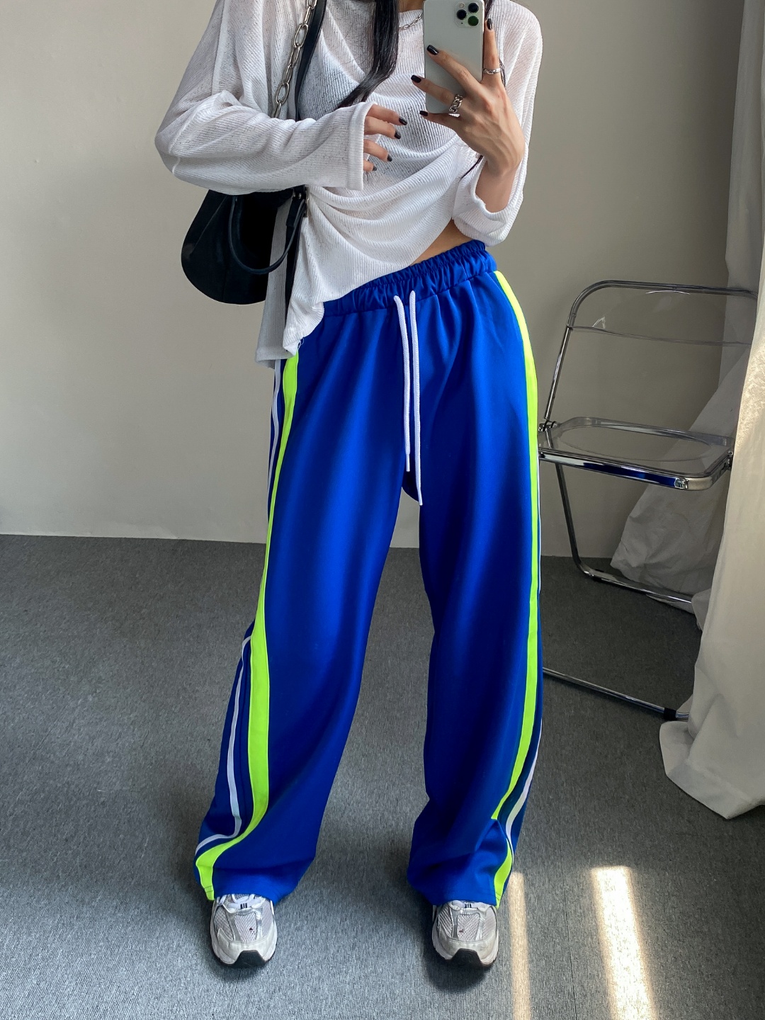 サイドダブル配色ドロストパンツ | 詳細画像7