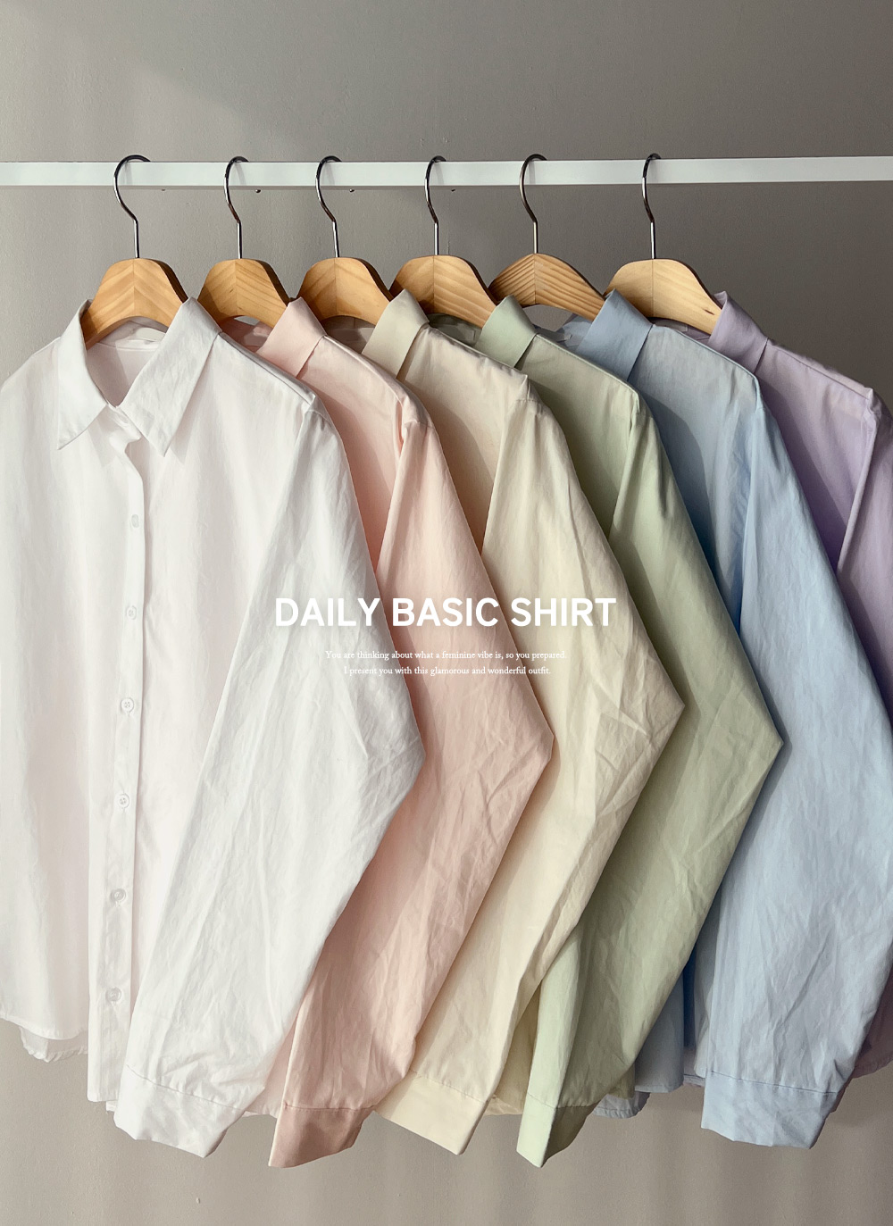 パステルコットンシャツ | DHOLIC | 詳細画像2
