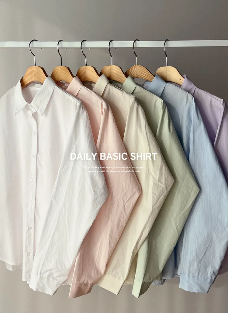 パステルコットンシャツ | DHOLIC | 詳細画像1