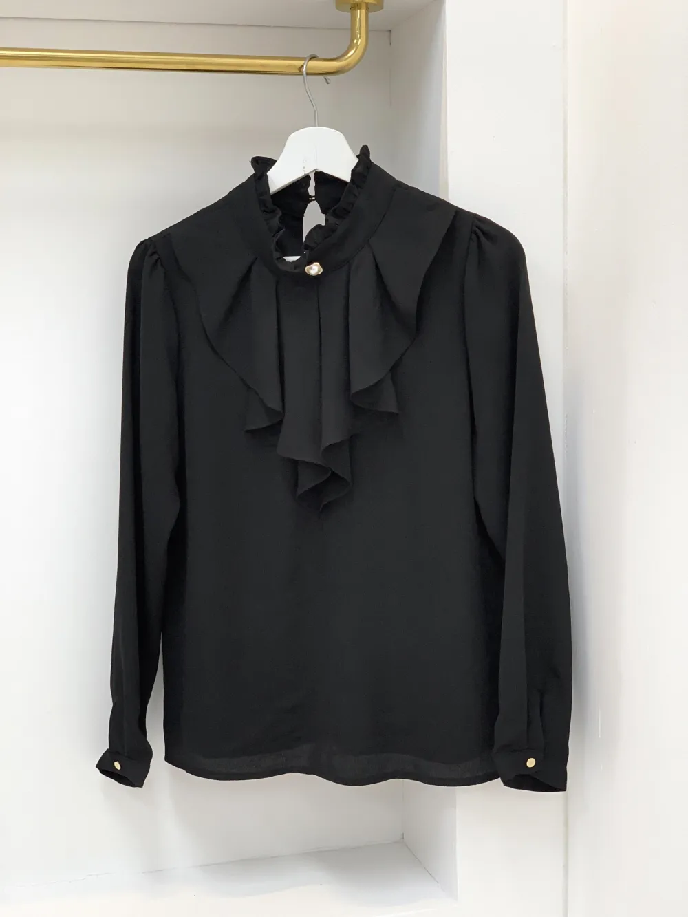 パールボタンラッフルブラウス | audreybubble | 詳細画像29