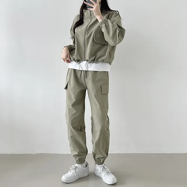 ナイロンフラップポケットジャンパー上下SET | loonough | 詳細画像13