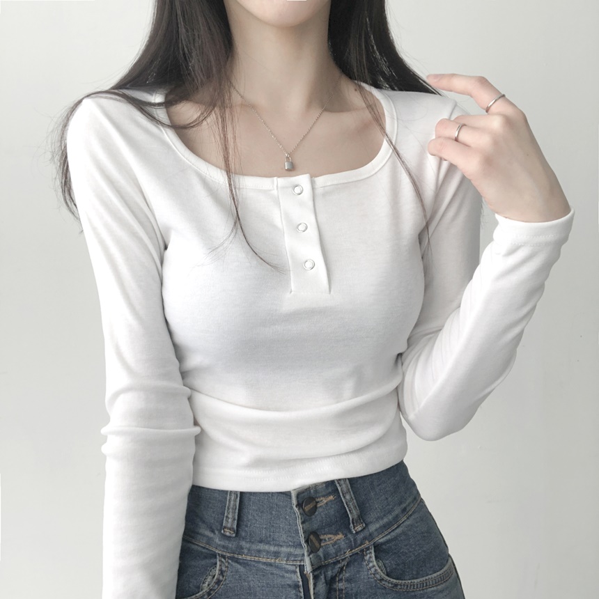 ヘンリーネック長袖Tシャツ | lilisense | 詳細画像2