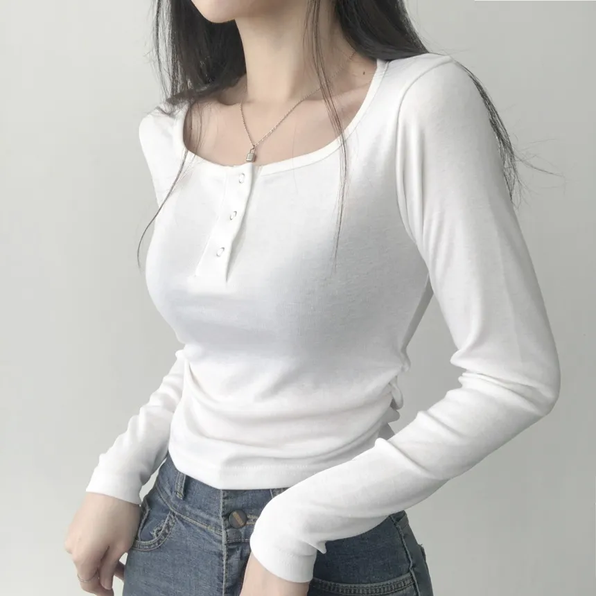 ヘンリーネック長袖Tシャツ | lilisense | 詳細画像5