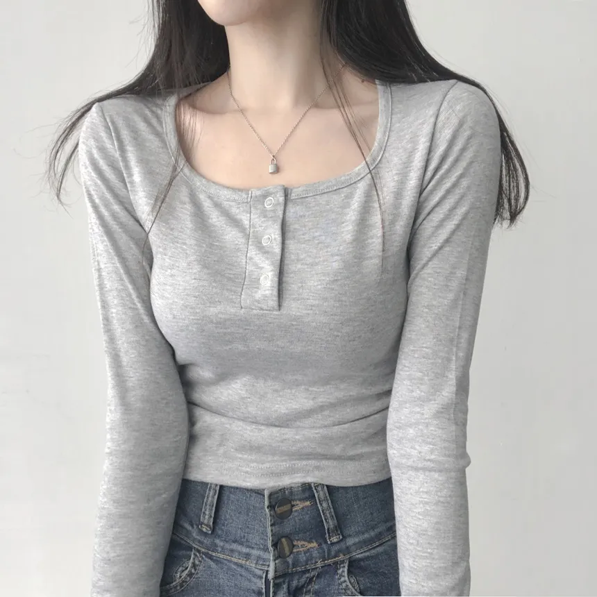 ヘンリーネック長袖Tシャツ | lilisense | 詳細画像10