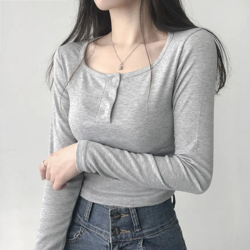 ヘンリーネック長袖Tシャツ | lilisense | 詳細画像11