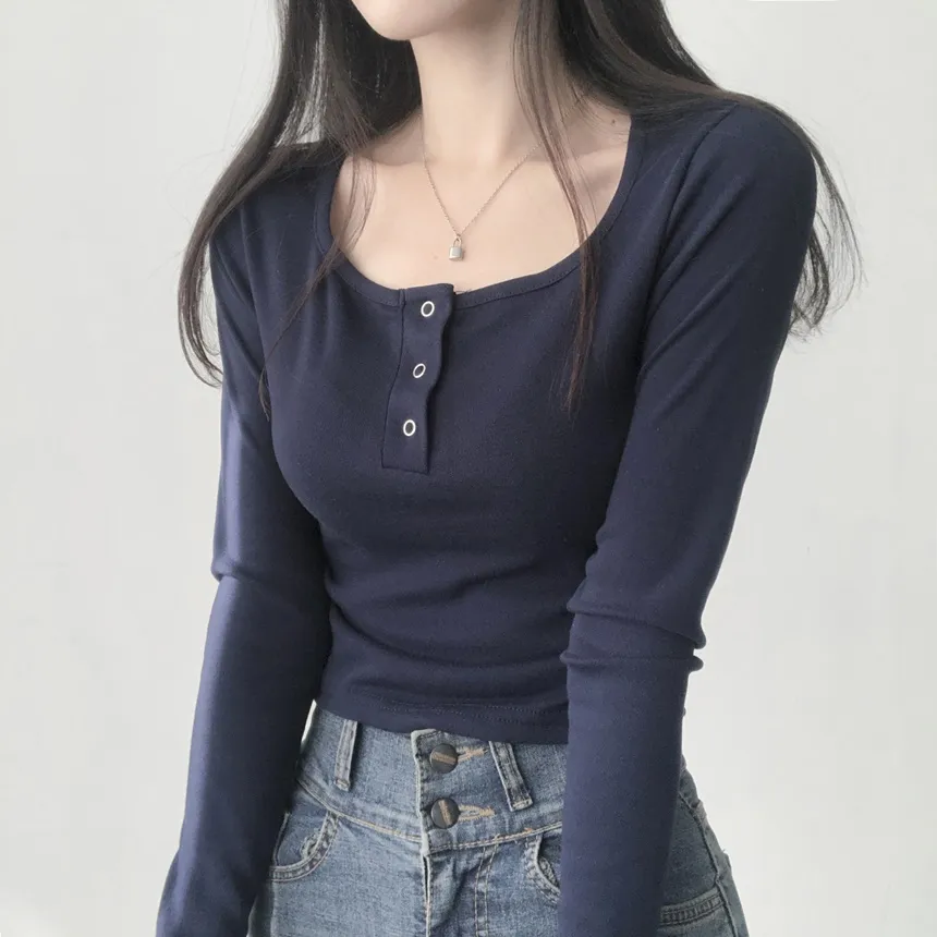 ヘンリーネック長袖Tシャツ | lilisense | 詳細画像12