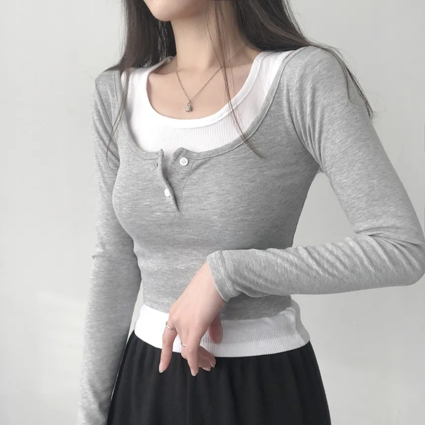 ノースリーブ&ヘンリーネックTシャツSET | lilisense | 詳細画像8