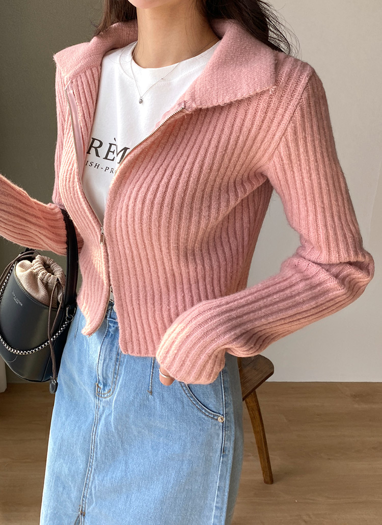 DIESEL [新品タグ付き] 24年モデル ダブルジップカーディガン ダブルジップカラーカーディガン | レディースファッション通販 - DHOLIC