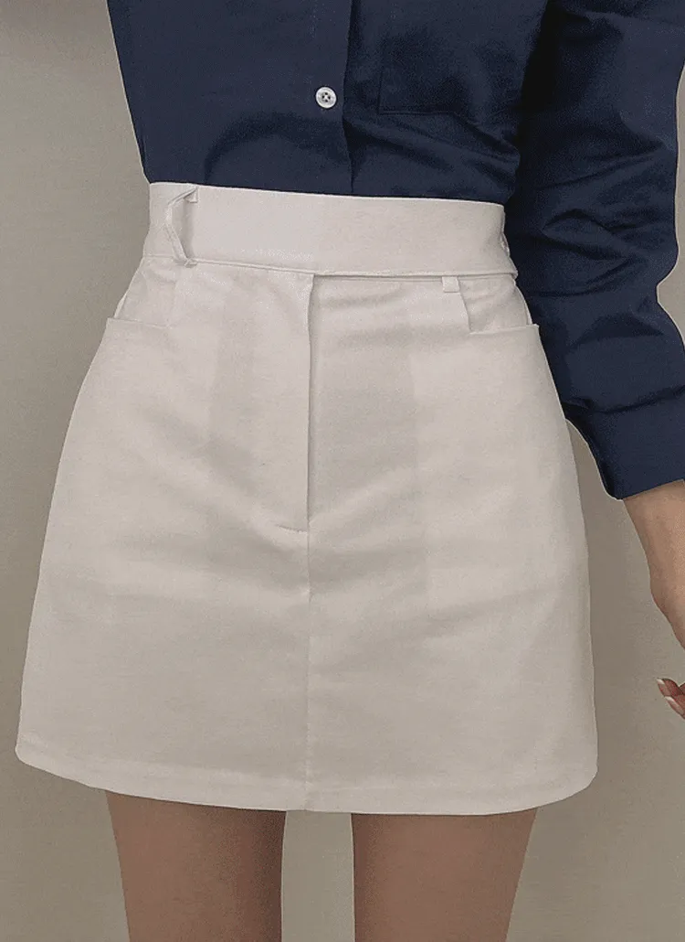 パンツ裏地ラップボタンスカート | creamsugar | 詳細画像1