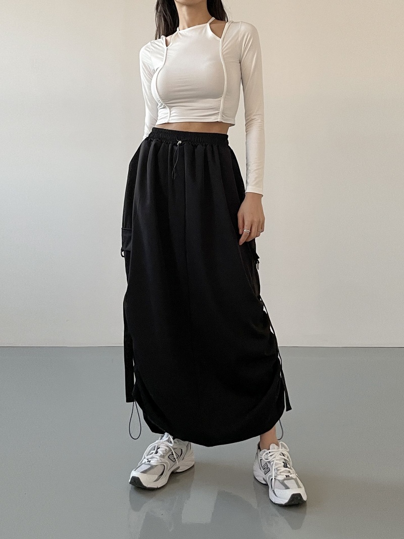 19AW kolor ドローコード スカート size:3 / カラー サカイ ドローコードカーゴマキシスカート | レディースファッション通販 - DHOLIC