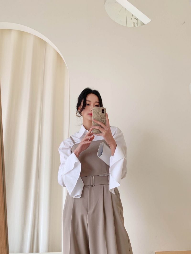 クロップドビスチェ&ベルト付ワイドスラックスSET | 詳細画像2