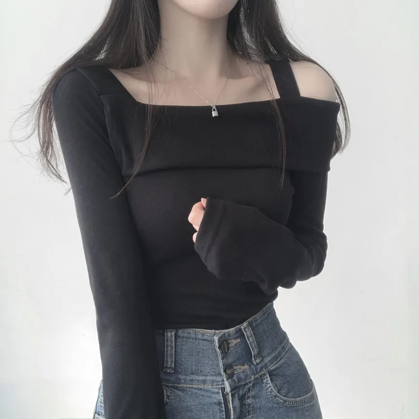 2WAYワンショルクロップドTシャツ | lilisense | 詳細画像10