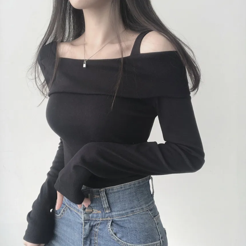 2WAYワンショルクロップドTシャツ | lilisense | 詳細画像13