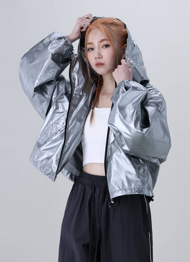 メタリックマウンテンパーカー | レディースファッション通販 - DHOLIC
