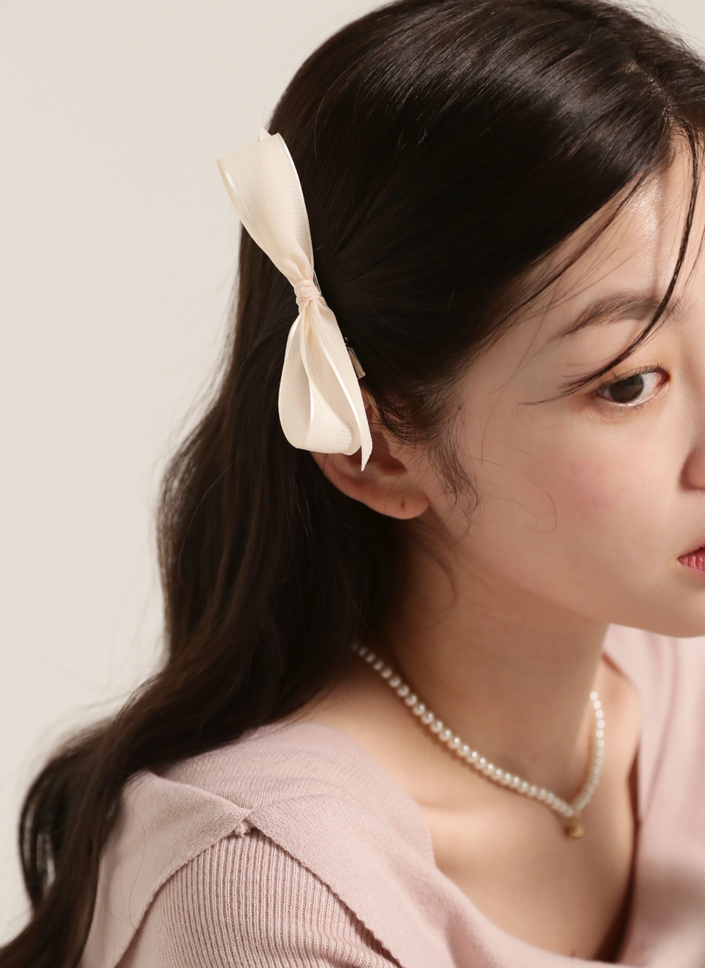 シアーリボンヘアクリップ2SET | DHOLIC | 詳細画像4