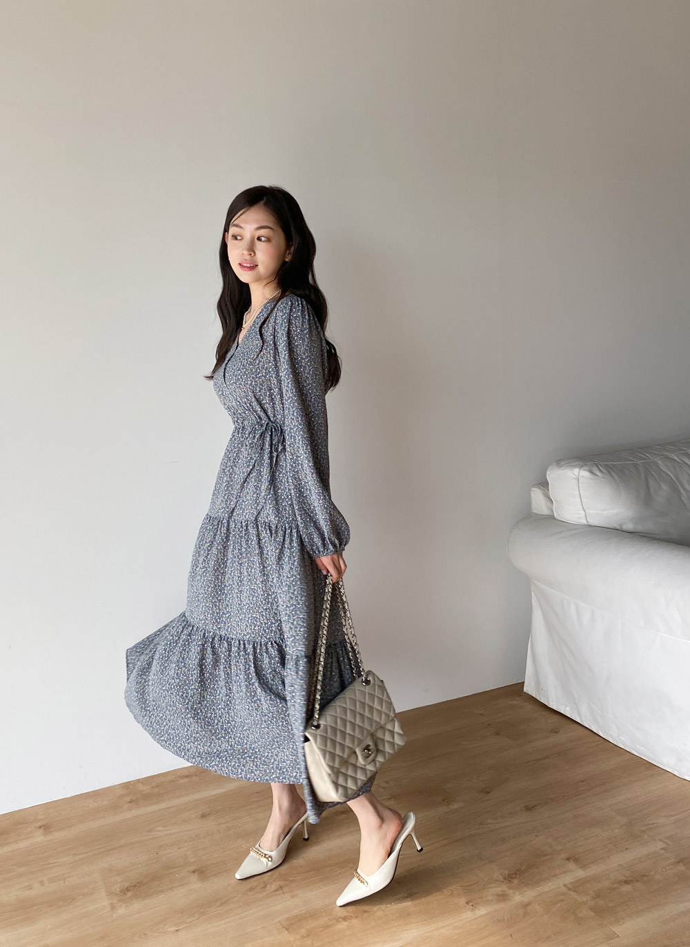 限定セール! DVF(ダイアン)Vネック プリント ワンピース DIANE VON FURSTENBERG / ダイアンフォンファステンバーグ