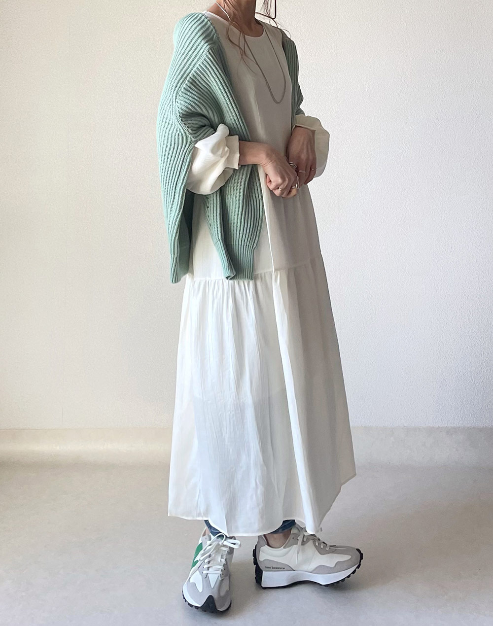 切り替えロングワンピース | レディースファッション通販 - DHOLIC