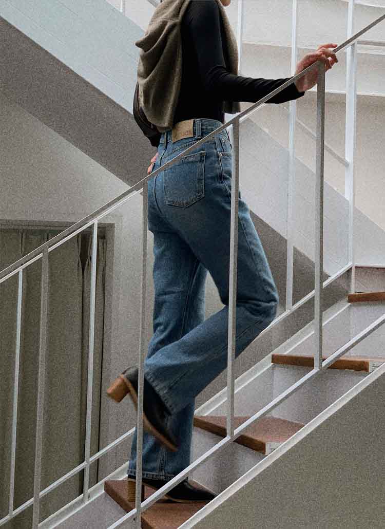 リラックスストレートデニムパンツ・p504284