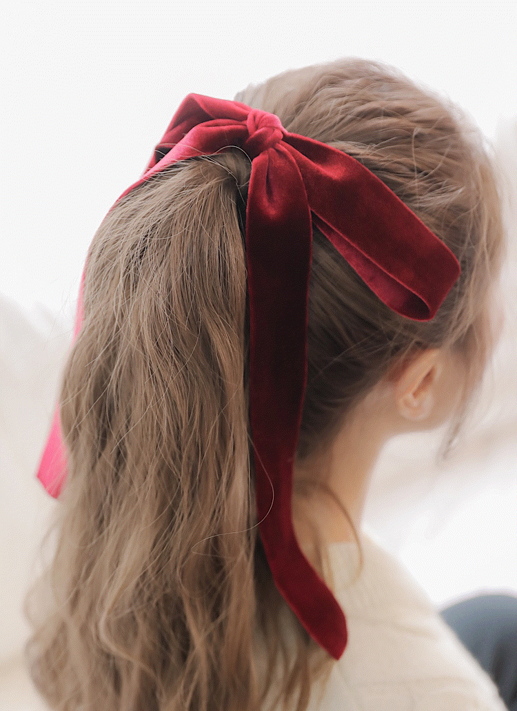ベロアリボンヘアゴム レディースファッション通販 DHOLIC